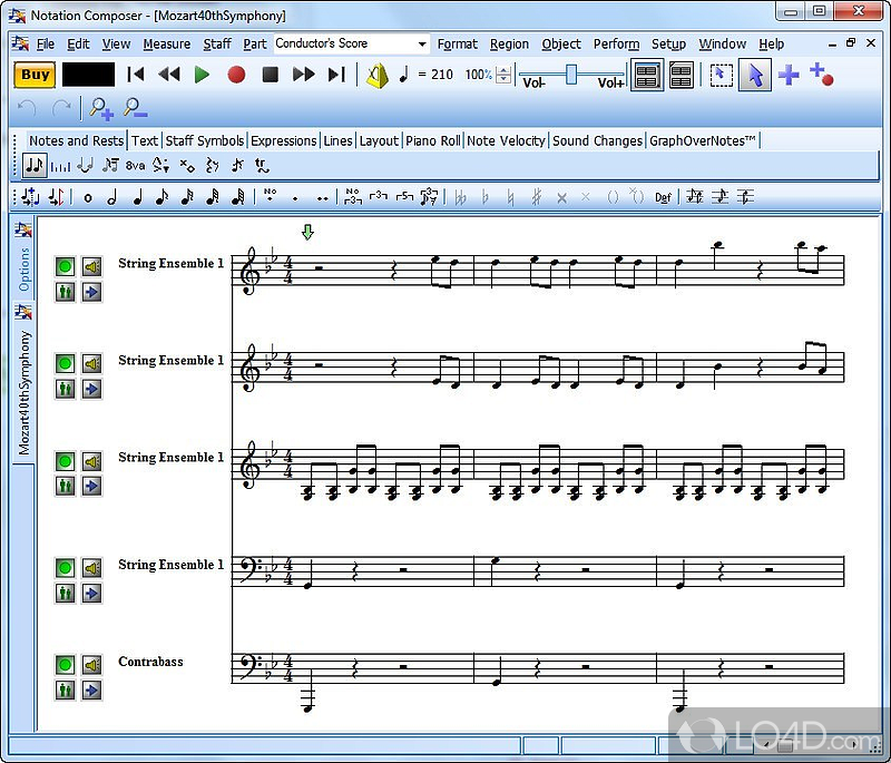 Create music with the look and the sound that you want - Screenshot of Notation Composer