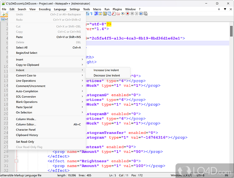 Light, but powerful text and code editor - Screenshot of Notepad++ Portable