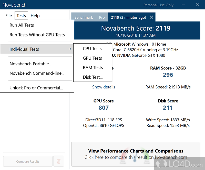 novabench benchmark