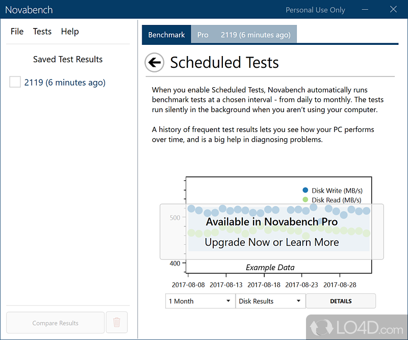 Free computer benchmarking software - Screenshot of NovaBench