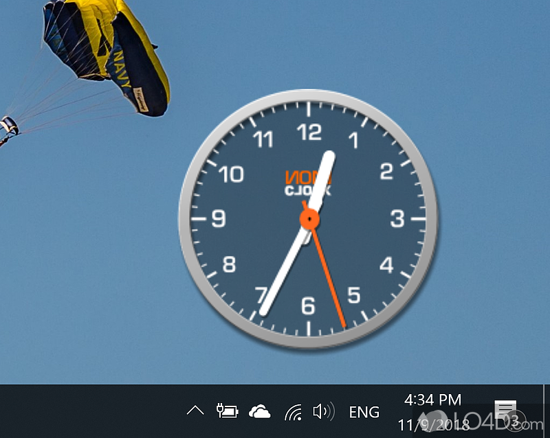 The first transparent desktop clock for Windows - Screenshot of NovaClock