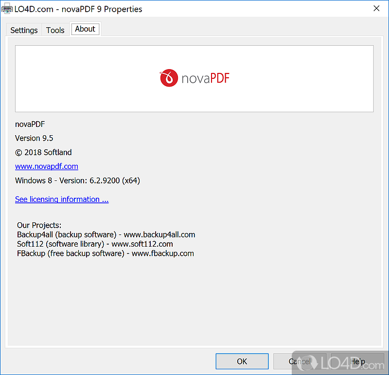 novaPDF Pro: NovaPDF - Screenshot of novaPDF Pro