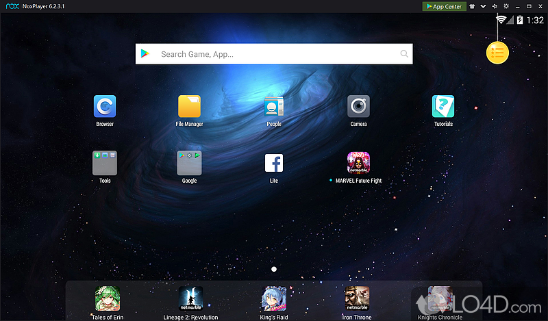 Enjoy a full-featured Android environment on computer's desktop - Screenshot of Nox App Player