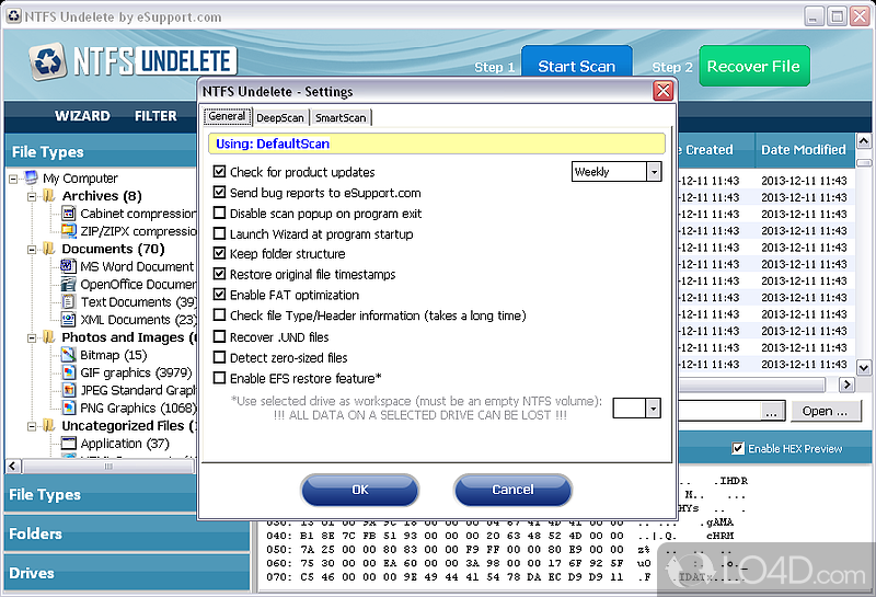 NTFS Undelete screenshot