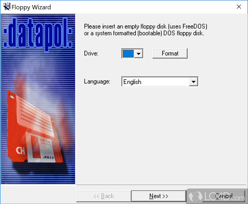 Utility allowing for NTFS access in DOS - Screenshot of NTFS4DOS