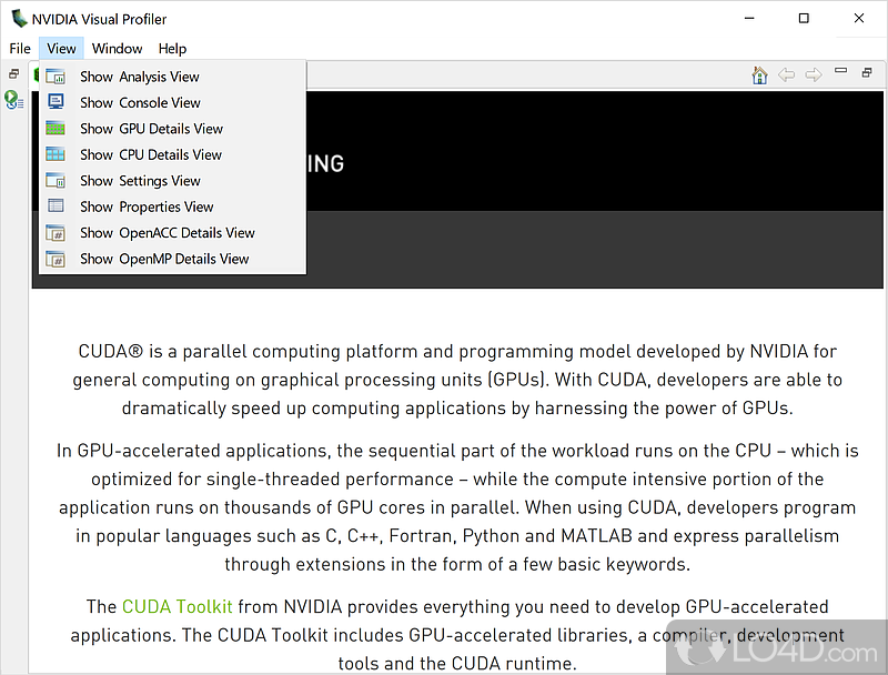 Nvidia CUDA Toolkit screenshot