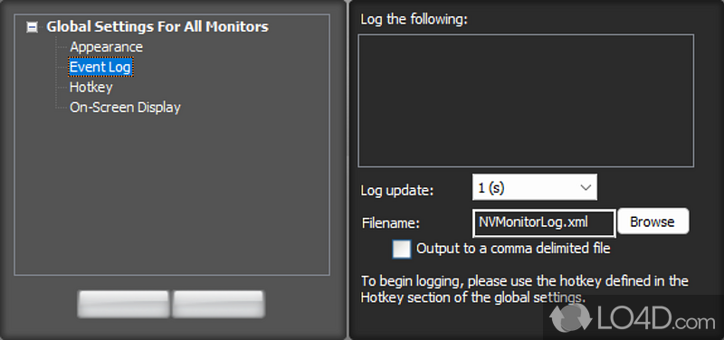 Graphics adapter monitoring, diagnostics and settings tool - Screenshot of NVIDIA System Monitor