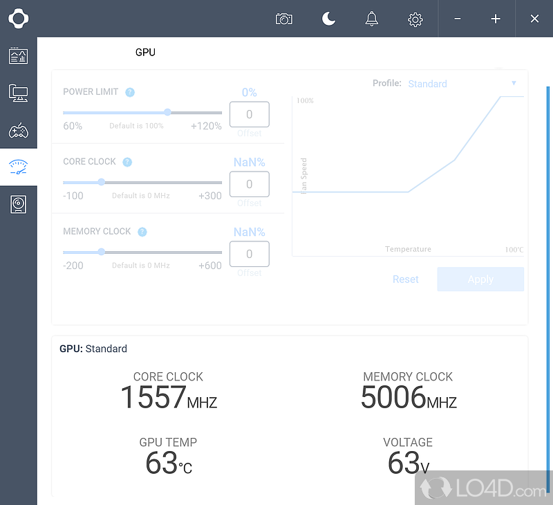 Game monitoring and overclocking capabilities - Screenshot of NZXT CAM