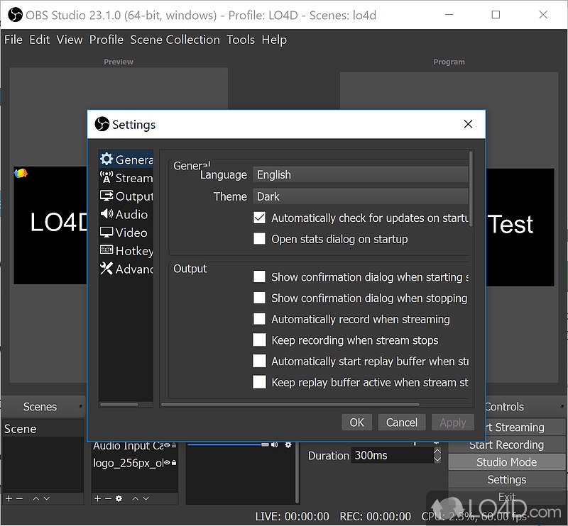 obs studio recording bitrate