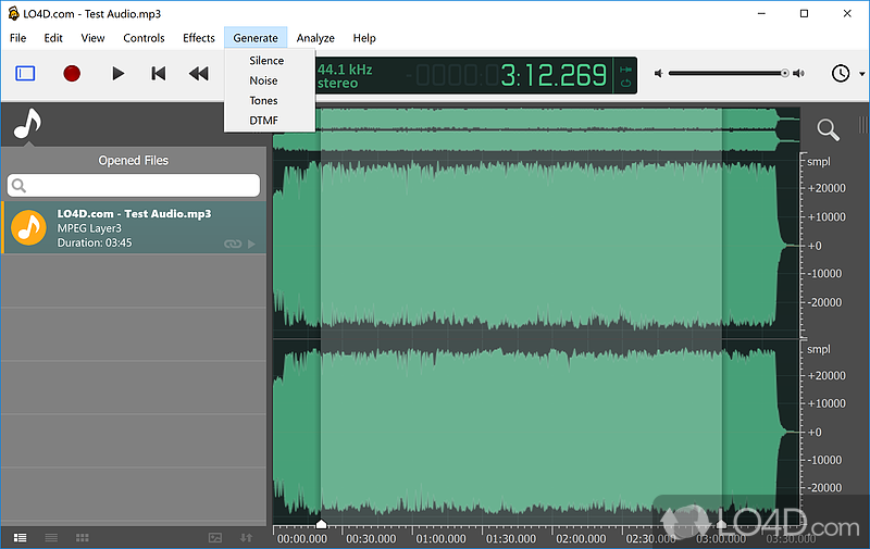 Trabajar con dos o más audios a la vez - Screenshot of ocenaudio