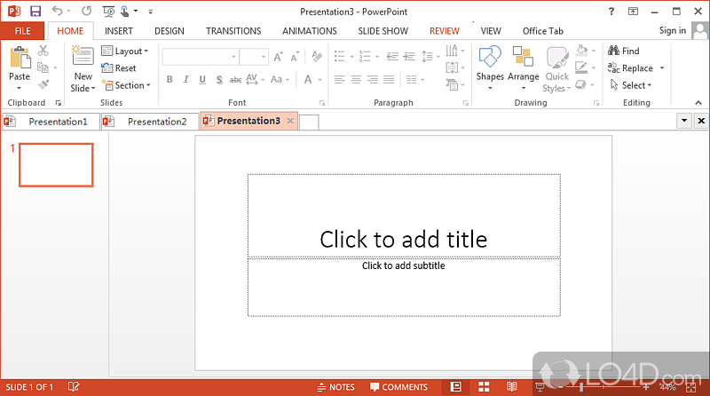 Office Tab: Customizable tabs - Screenshot of Office Tab