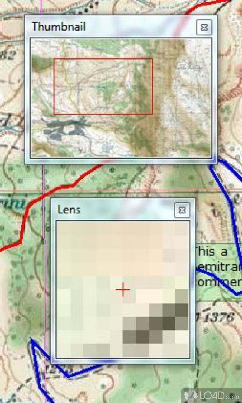 Create maps for trekking or other sports or destinations - Screenshot of OkMap