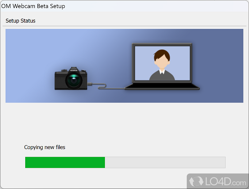 Use Olympus OM-D camera as a webcam for streaming - Screenshot of OM-D Webcam