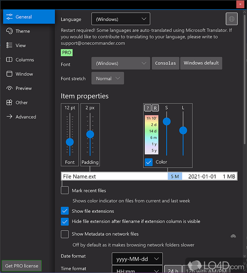 A more efficient workflow - Screenshot of One Commander