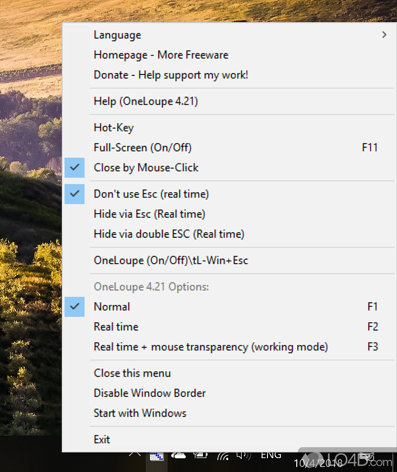 Zoom any area on desktop - Screenshot of OneLoupe