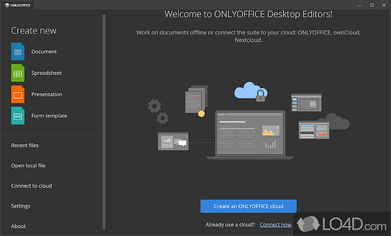 Office suite that opens documents, presentations - Screenshot of Onlyoffice