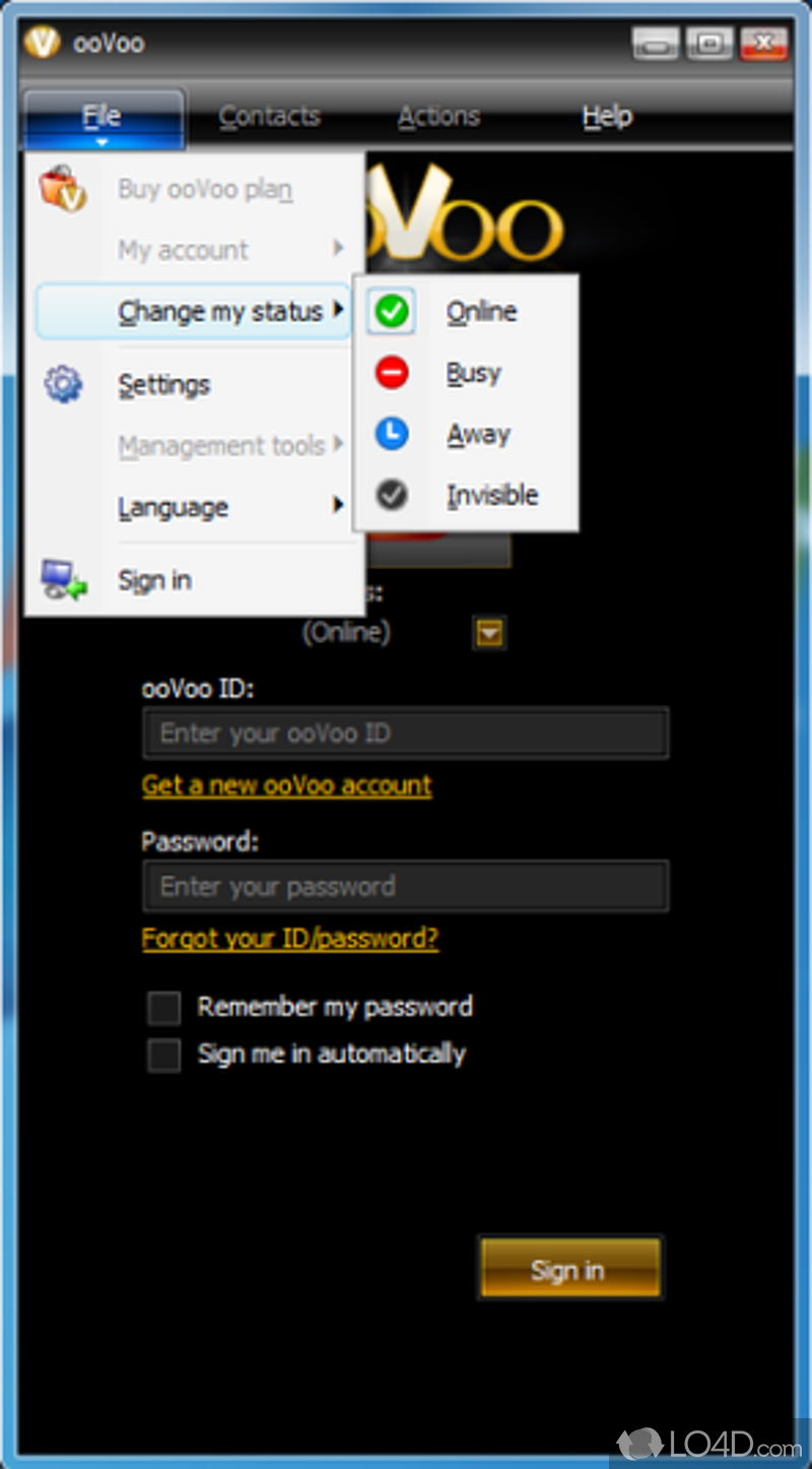 sign into oovoo without download