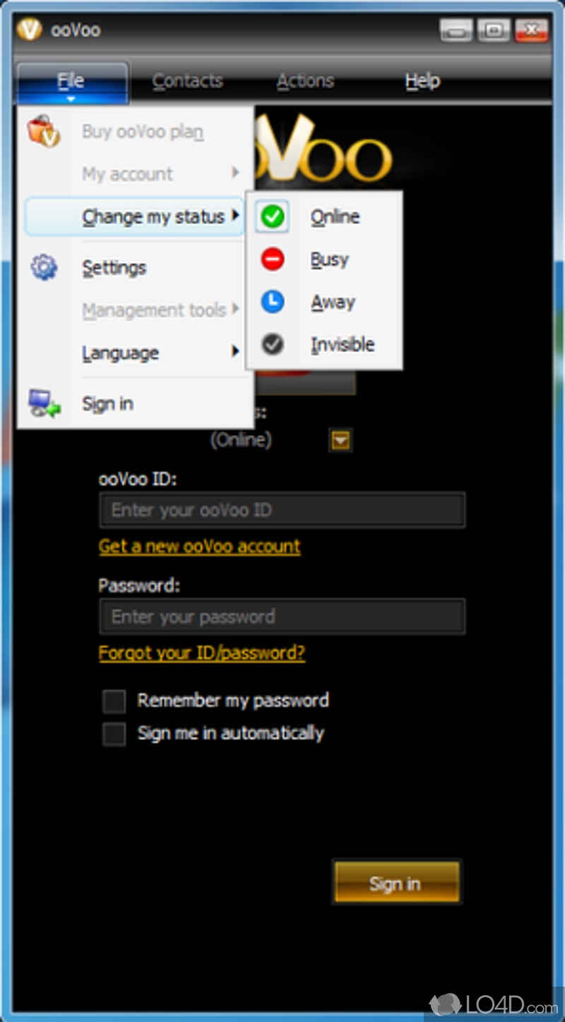 oovoo login download for phone