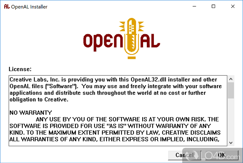 Powerful SDK that includes documentation, sample code, demo apps - Screenshot of OpenAL