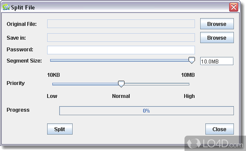 Share files with e-mail - Screenshot of OpenP2M