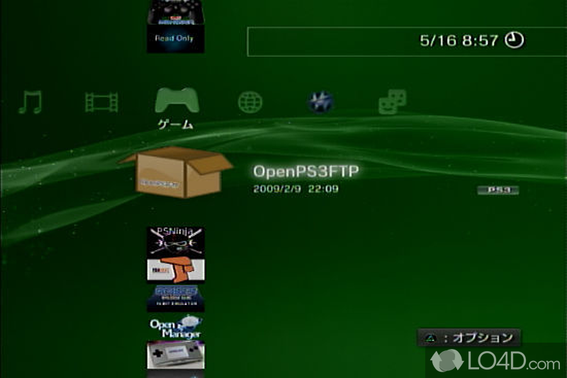 Free and open FTP server - Screenshot of PS3 OpenFTP Server