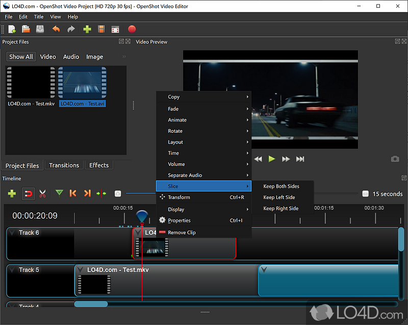 Feature-rich, yet user-friendly interface - Screenshot of OpenShot Video Editor