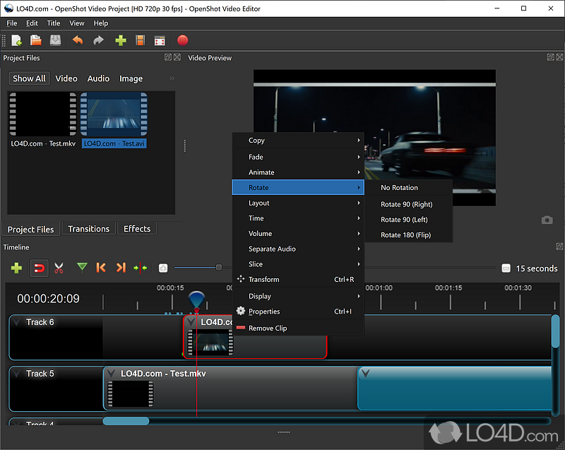 Openshot video editor не импортирует файлы