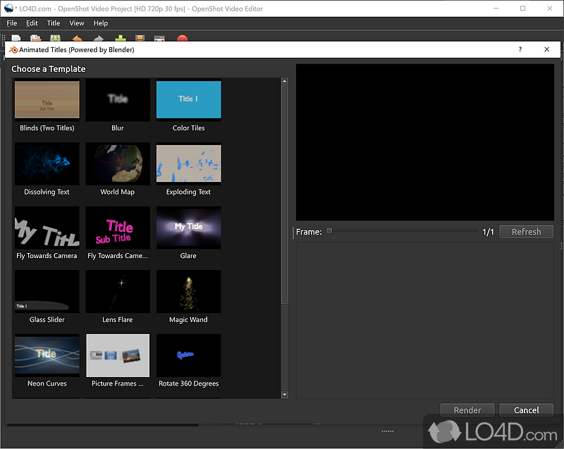 One of the leading video editors - Screenshot of OpenShot Video Editor