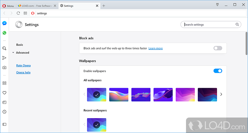 Opera Developer screenshot