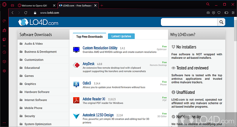 free downloads Opera GX 99.0.4788.75
