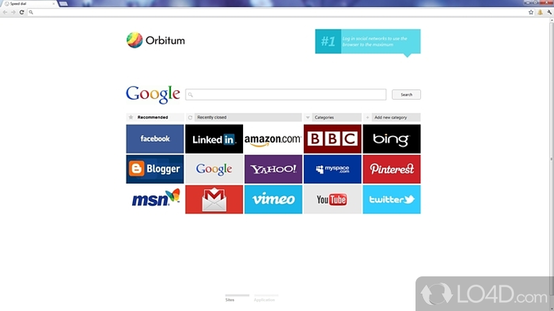 Chromium-based web browser with a built-in chat feature - Screenshot of Orbitum