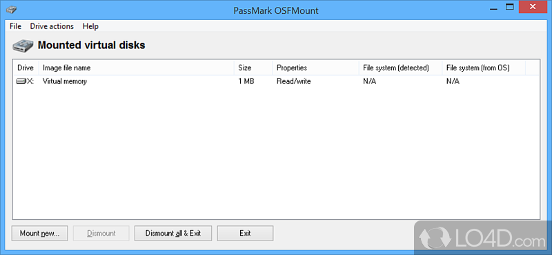 PassMark OSFMount 3.1.1002 instal the last version for mac