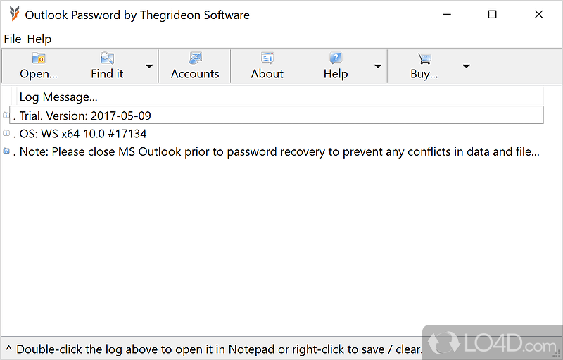 MS Outlook email and - Screenshot of Outlook Password
