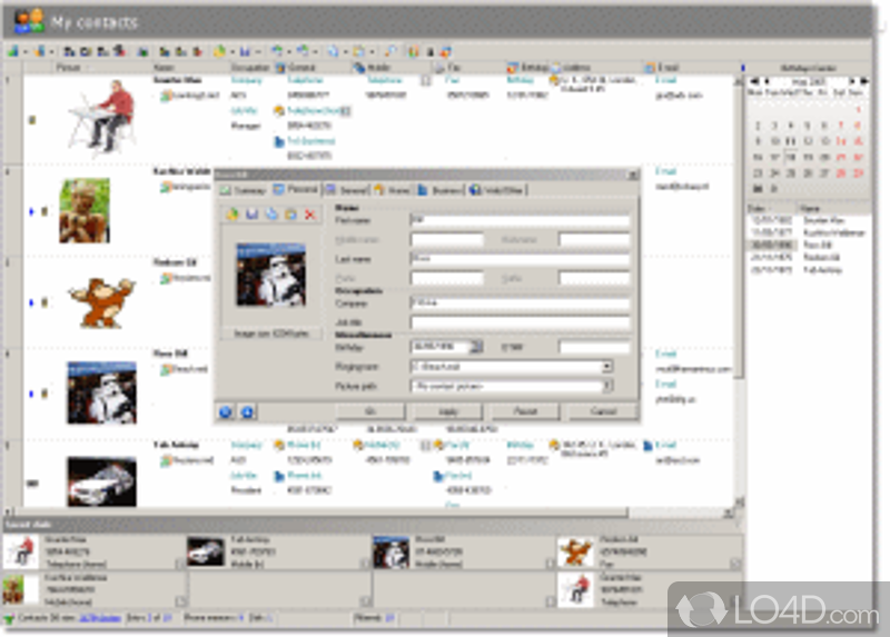 Symbian OS phone management software - Screenshot of Oxygen Phone Manager for Symbian phones