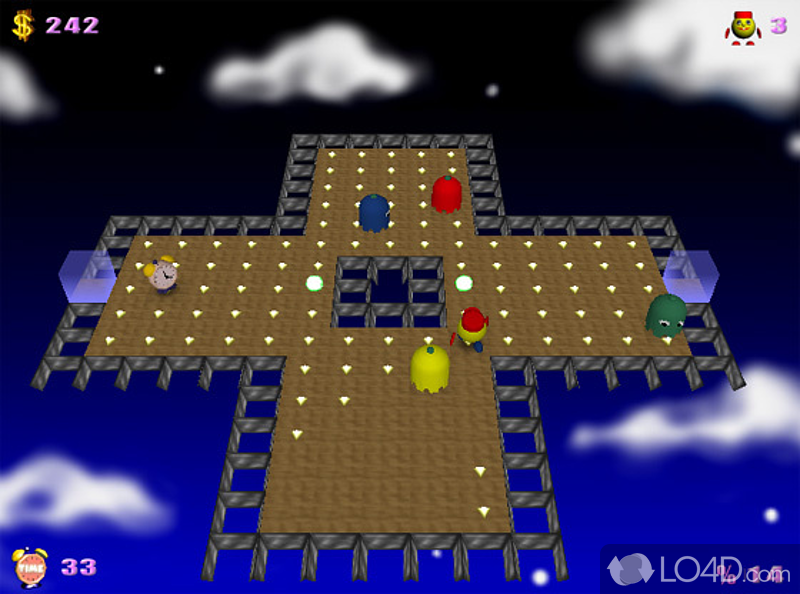 Enthralling remake starring the pill-popping hero - Screenshot of PacMan Adventures 3D