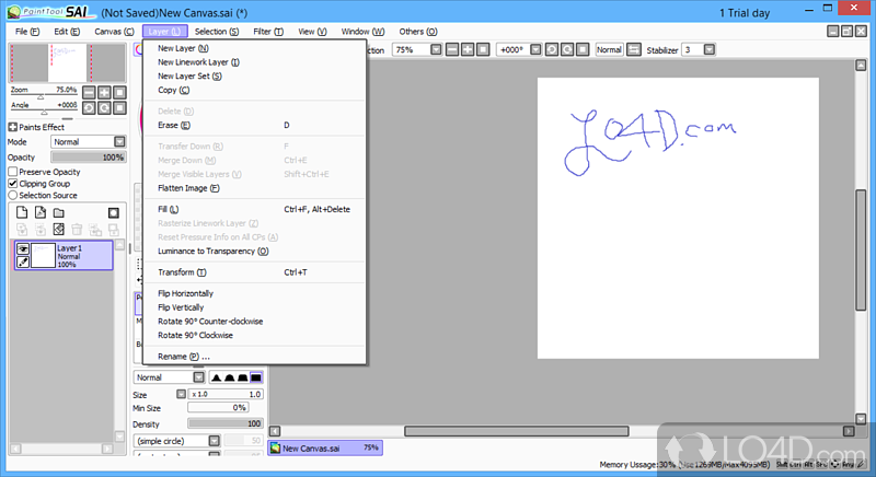 If you have ever wanted more from Paint, you should definitely try this app - Screenshot of PaintTool SAI