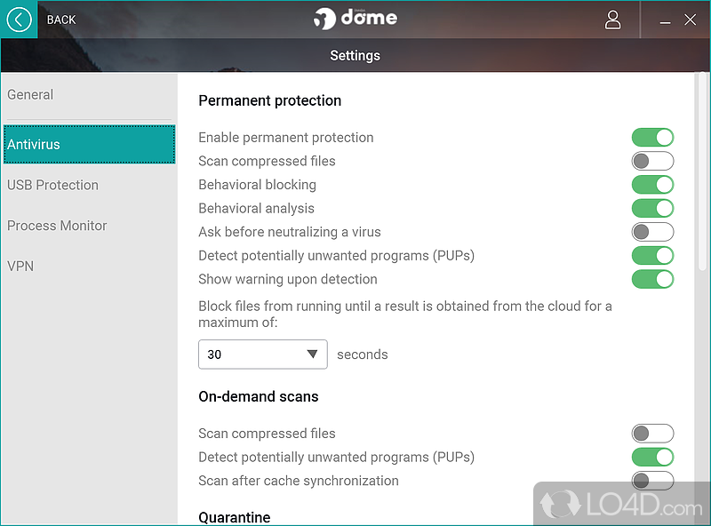 Protects you from hackers - Screenshot of Panda Free Antivirus (Panda Dome)