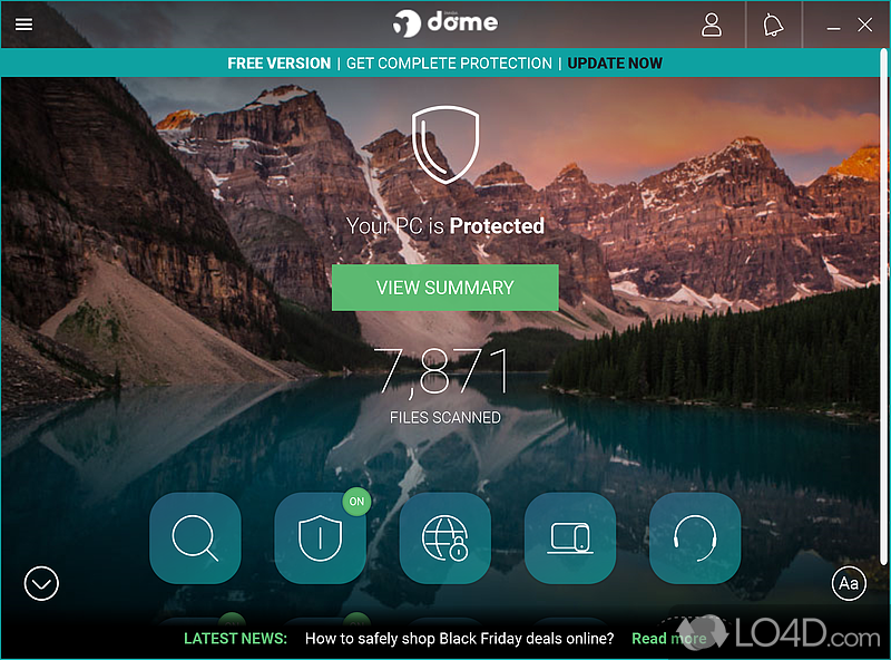 Approachable antivirus solution that uses cloud assistance to prevent, detect - Screenshot of Panda Free Antivirus (Panda Dome)