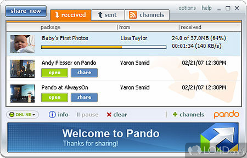 Recover deleted files and more - Screenshot of Pando