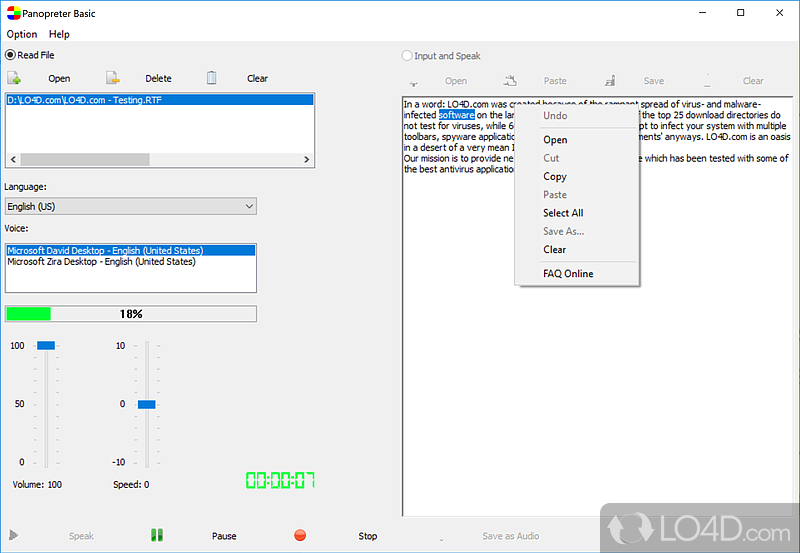 Supports multiple types of sources - Screenshot of Panopreter Basic