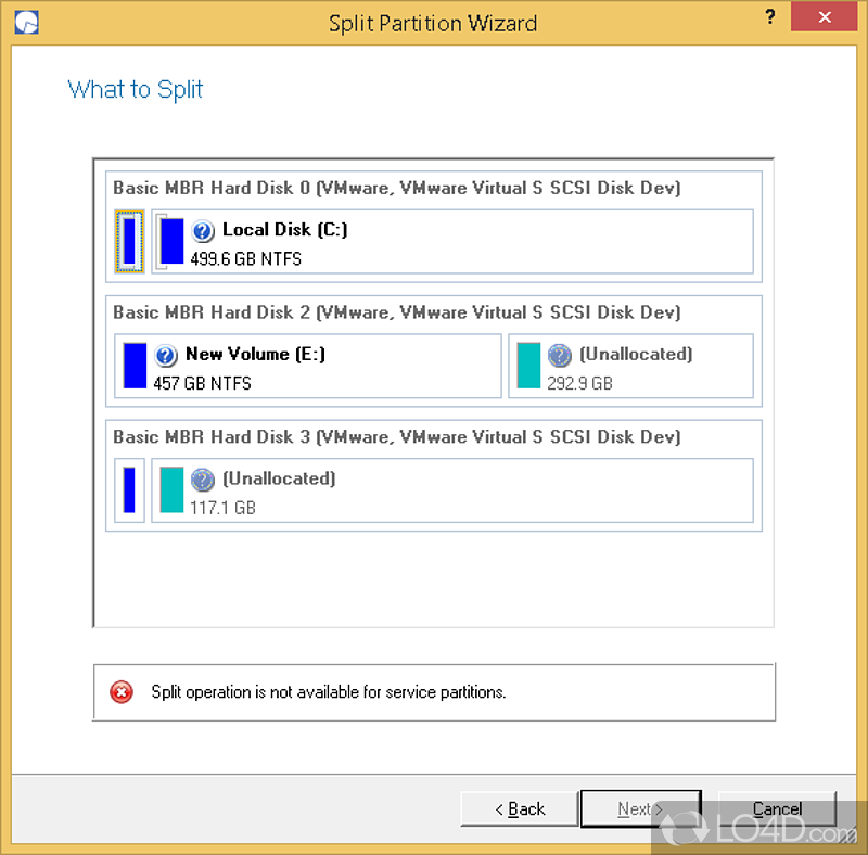 Can create, format, move, delete or resize partitions - Screenshot of Paragon Partition Manager