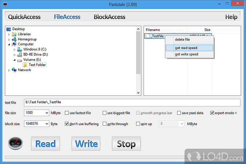 Test network connections and analyze results - Screenshot of Parkdale