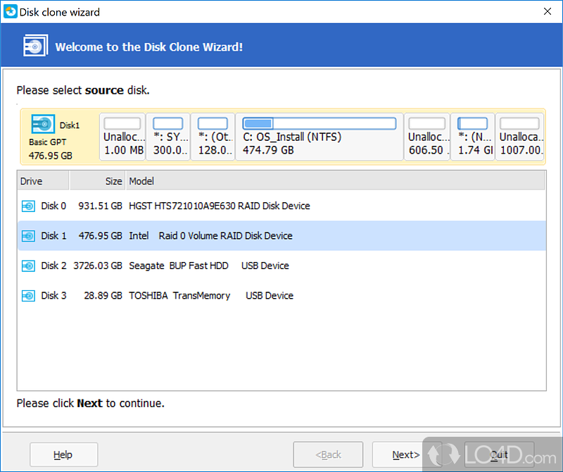 Easy and quick restoration of lost files - Screenshot of EaseUS Partition Master Free