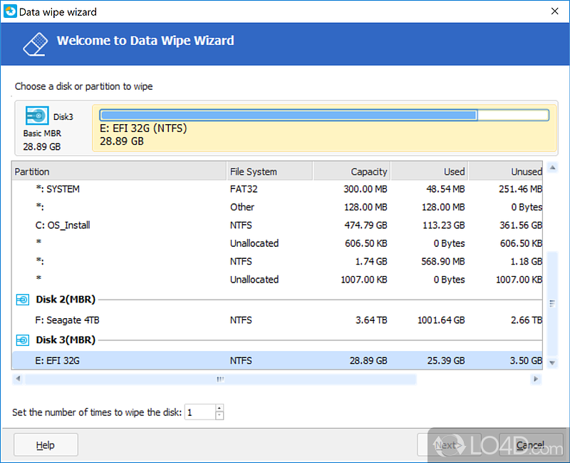 FREE and ALL-IN-ONE partition solution - Screenshot of EaseUS Partition Master Free