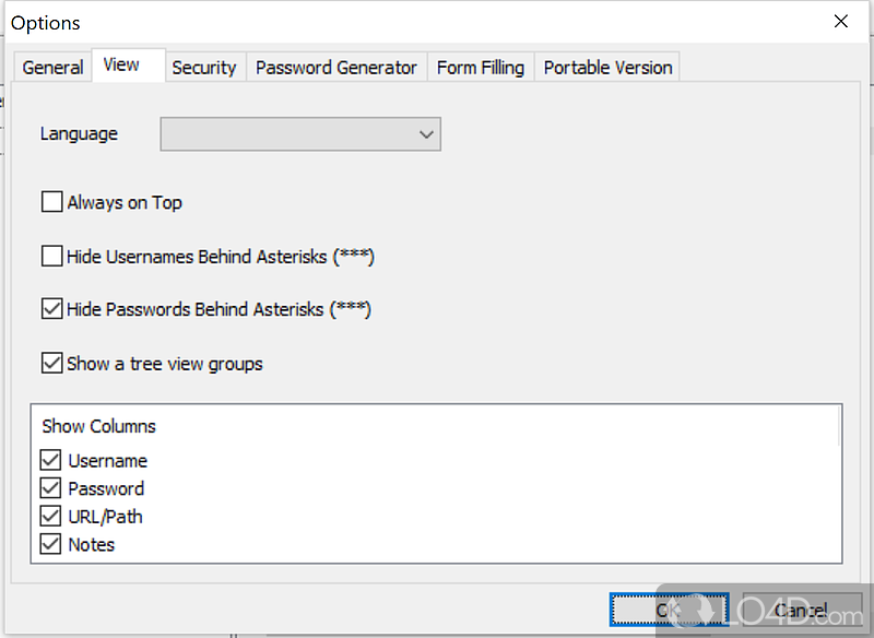 Freeware password manager - Screenshot of PassPort