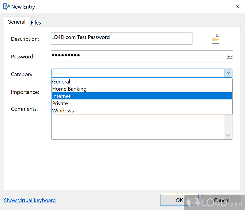 Configure program options - Screenshot of Password Depot