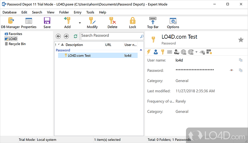 Customizable installation procedure - Screenshot of Password Depot