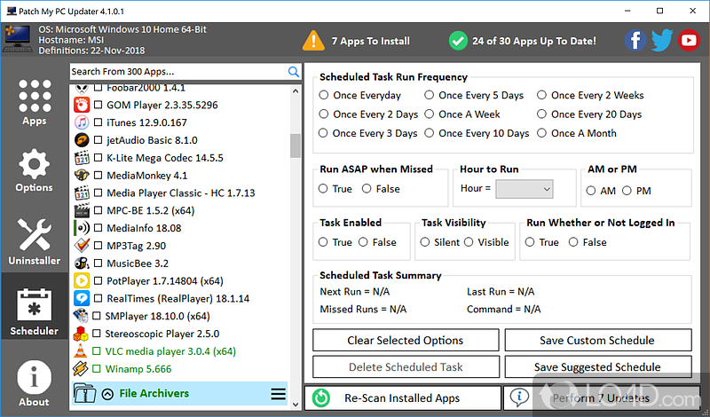 Automatically detect outdated apps and choose to update or not - Screenshot of Patch My PC