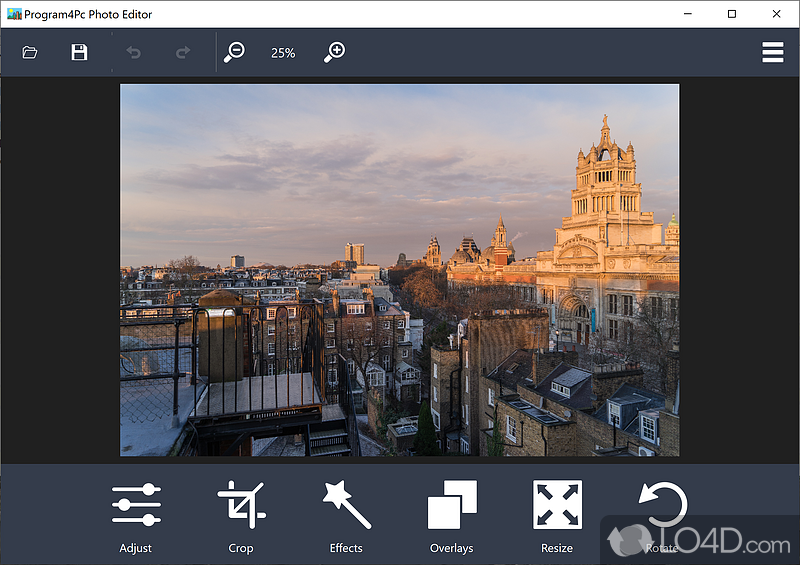 Add tons of different effects to photos, adjust colors, crop, rotate - Screenshot of PC Image Editor