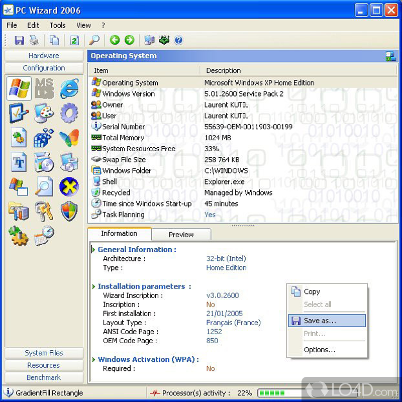 PC Wizard screenshot